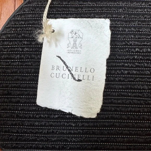 Brunello Cucinelli Round Raffia & Monili Crossbody Bag - Picture 6 of 13